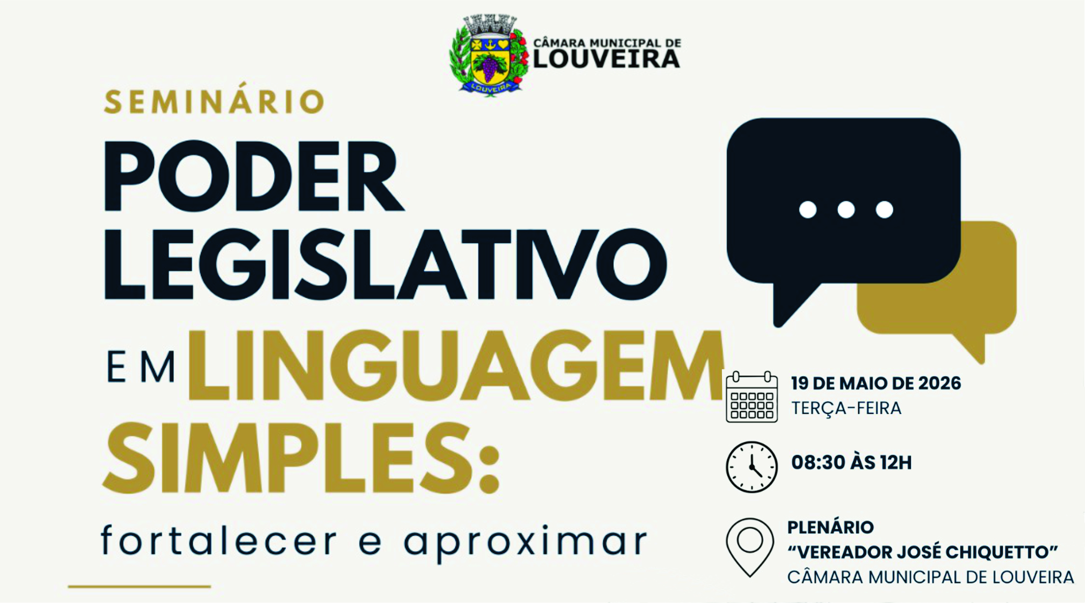 Linguagem Simples é tema de seminário na Câmara