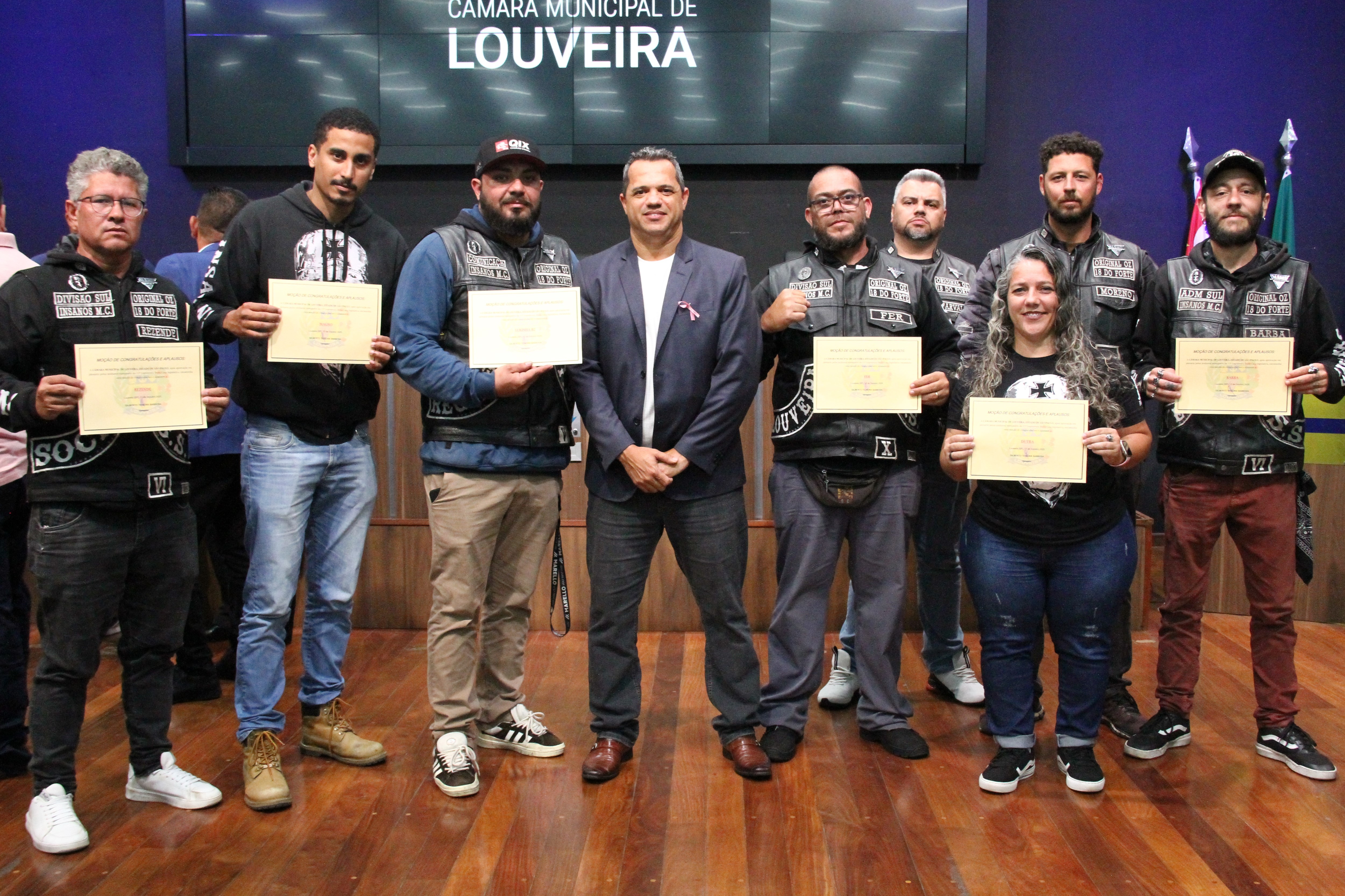 Câmara aprova Moção para Moto Clube Insanos divisão Louveira