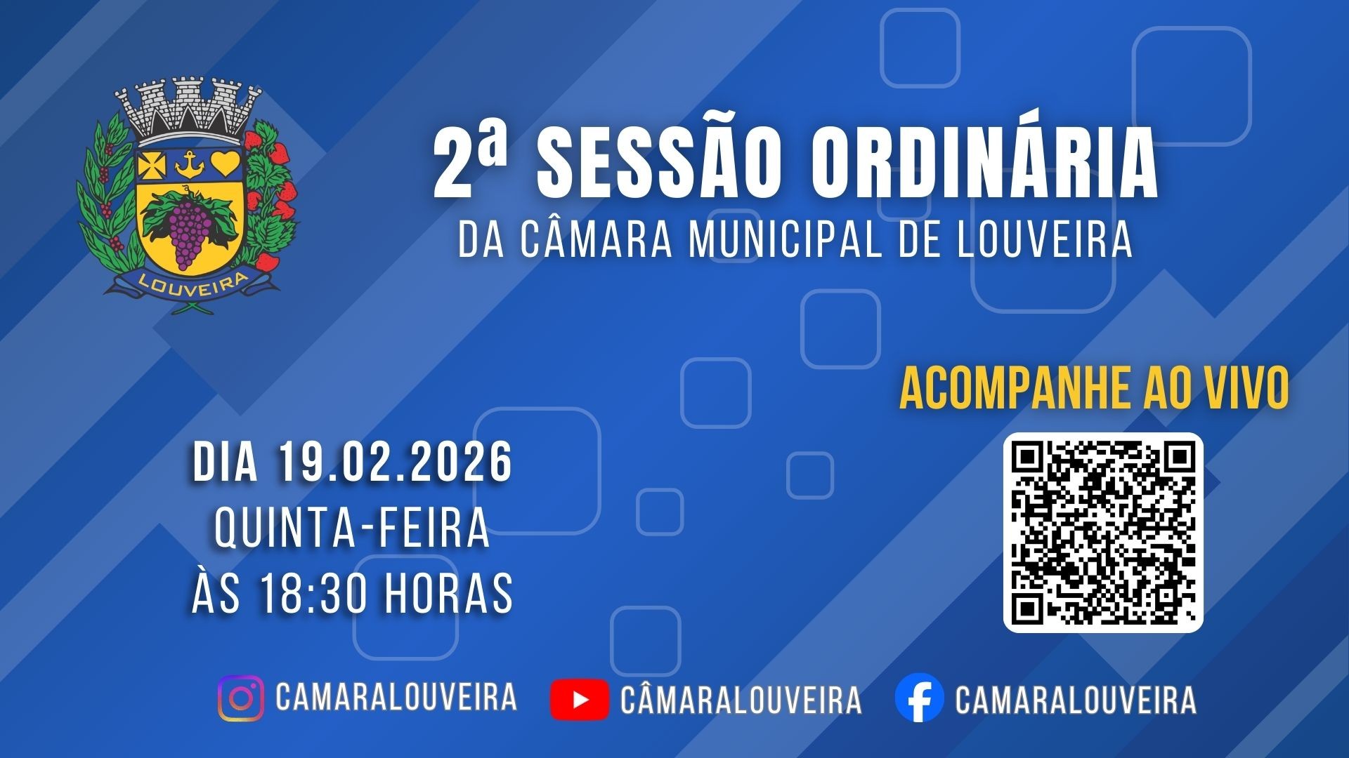 Pauta da 2ª sessão ordinária prevê seis projetos e uma moção