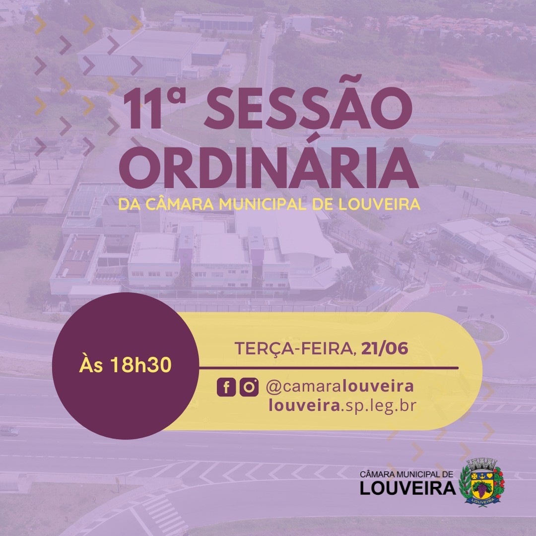 Acompanhe a última sessão ordinária do semestre 