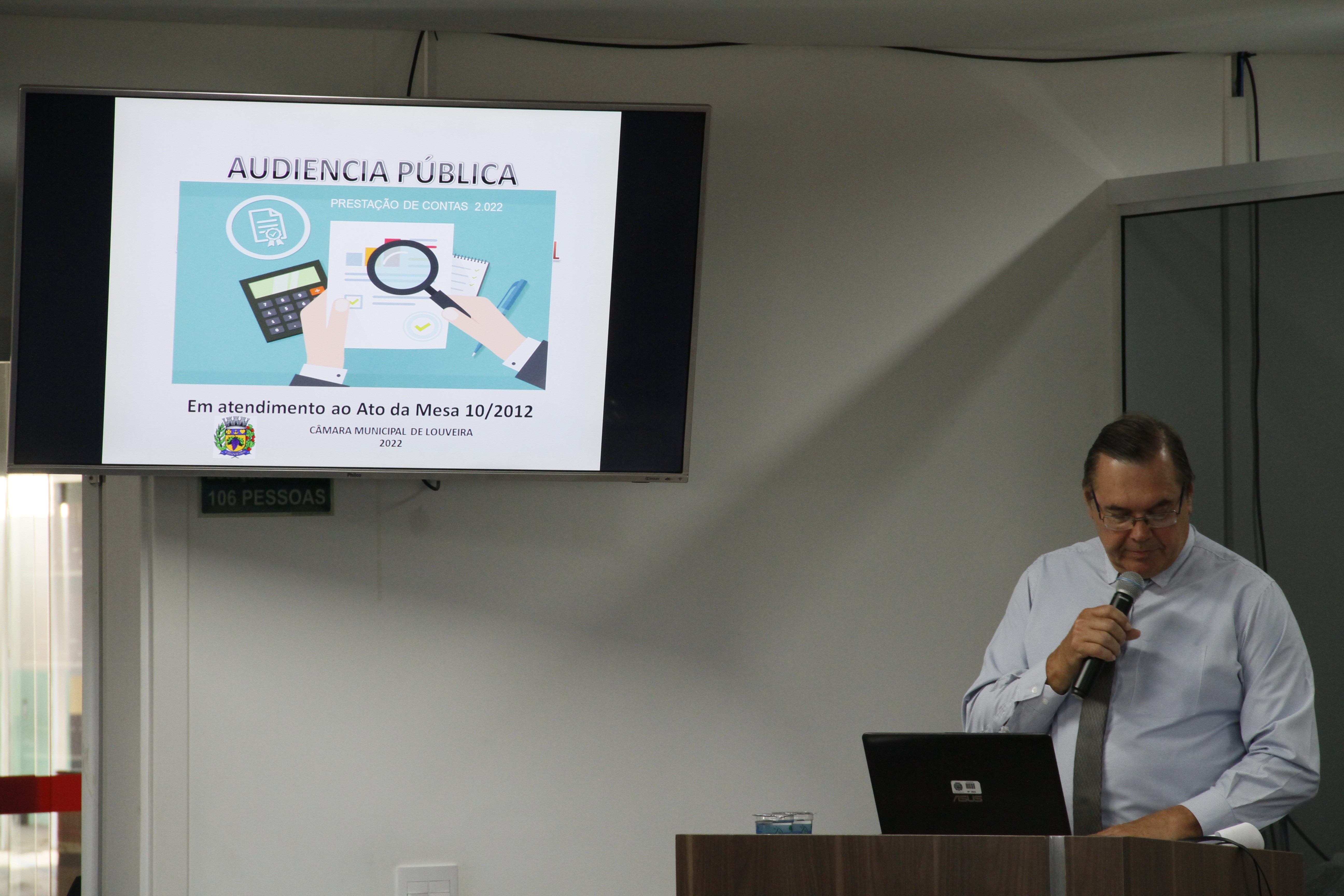 Em audiência, Câmara apresenta balanço das contas de 2022.